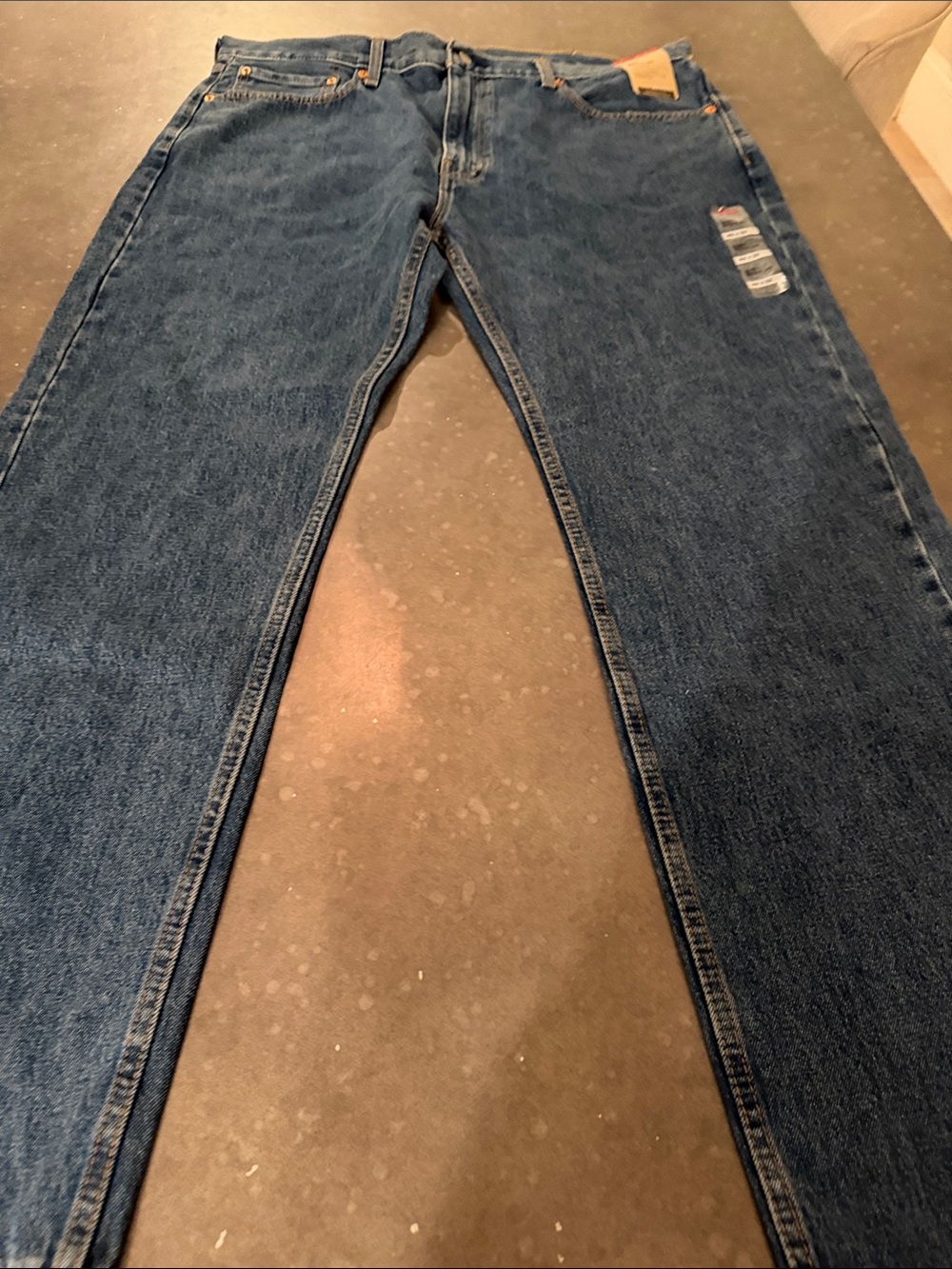 Levi's Men's Straight Jeans in Dark Blue Denim